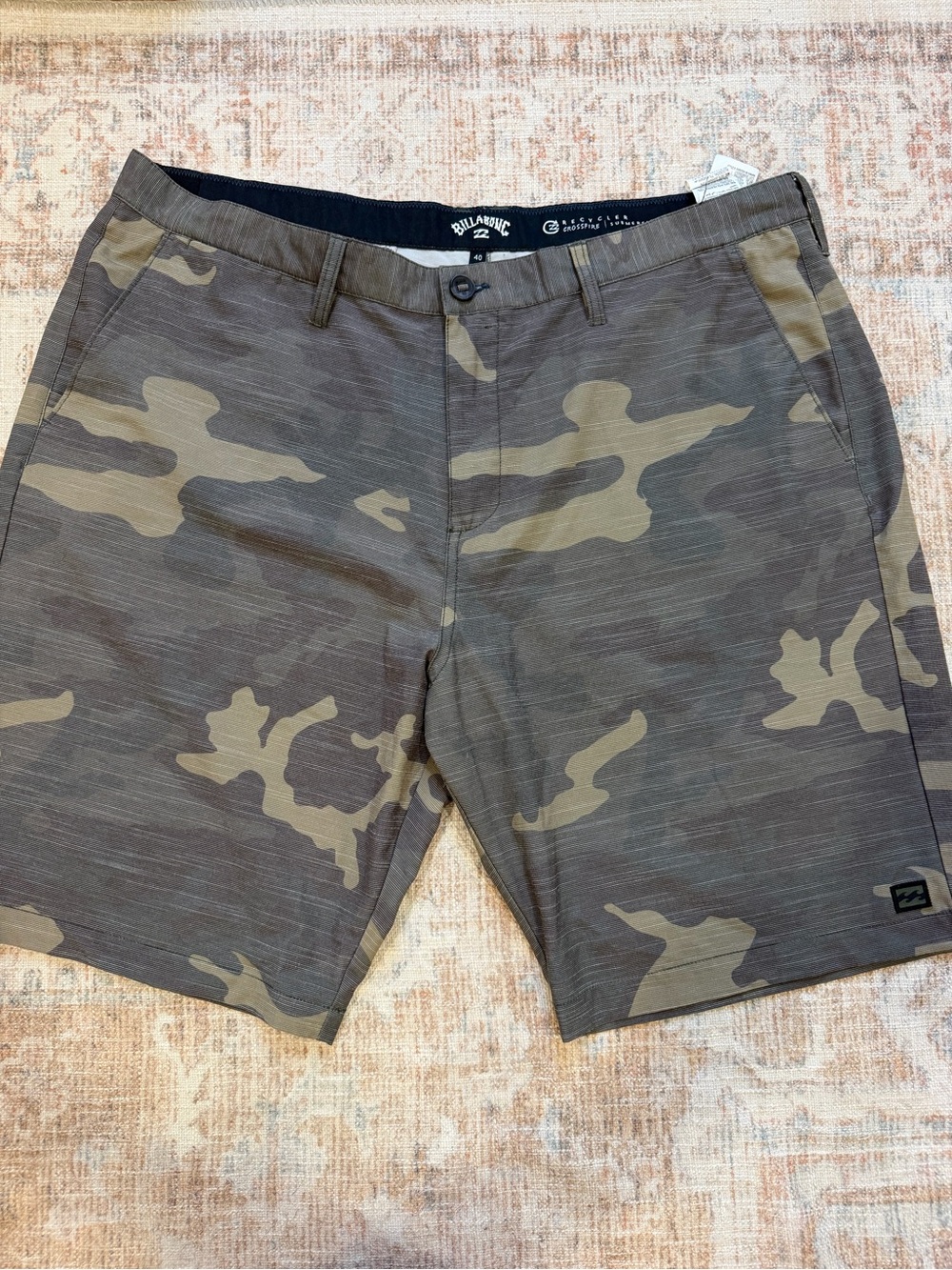 Billabong Men’s Camo Swim Hybrids - Olive & Khaki